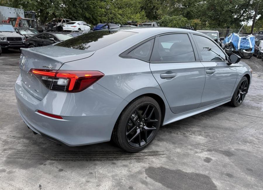 Salvage 2025 Honda Civic Sport Hybrid in Gray