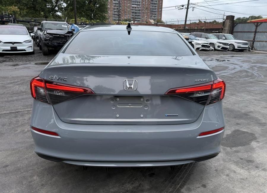 Salvage 2025 Honda Civic Sport Hybrid in Gray