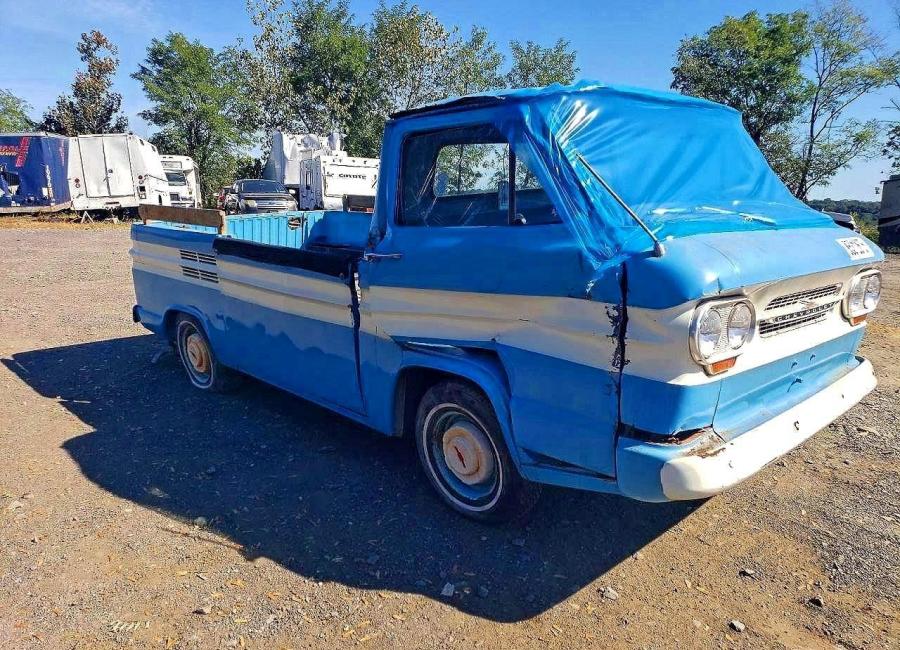 Salvage 1963 Chevrolet Corvair Pick Up in Blue