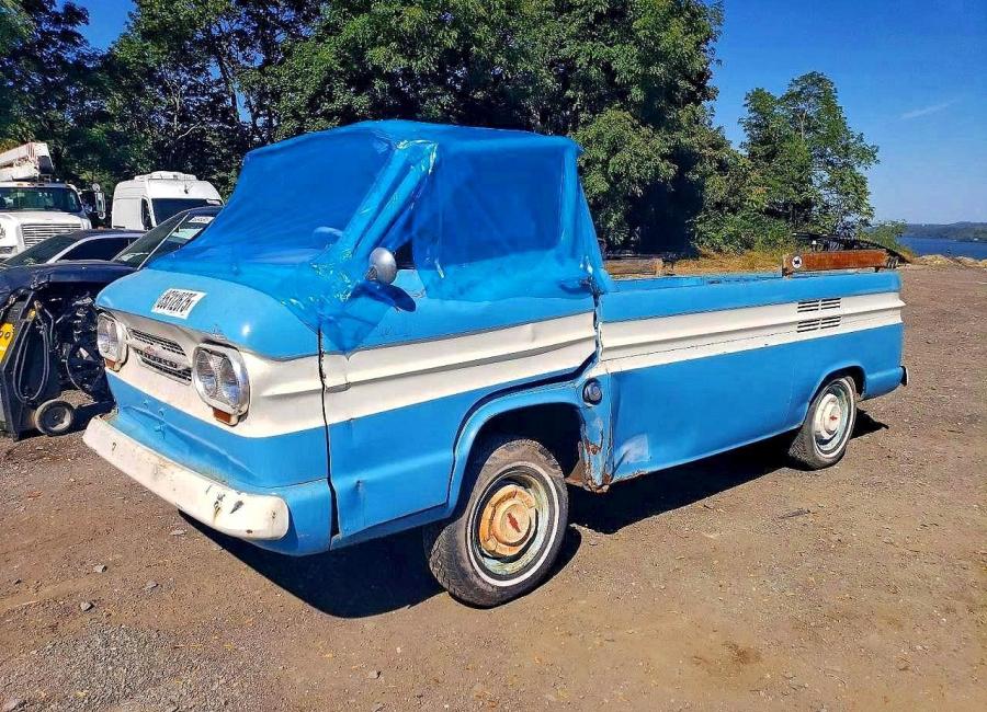 Salvage 1963 Chevrolet Corvair Pick Up in Blue