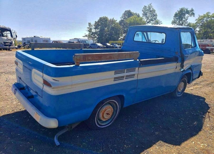 Salvage 1963 Chevrolet Corvair Pick Up in Blue