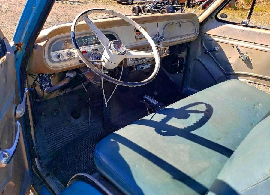 Salvage 1963 Chevrolet Corvair Pick Up in Blue