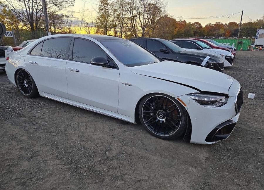Salvage 2024 Mercedes Benz S 63 E Performance in White