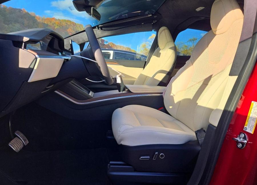 Salvage 2024 Tesla Model X  in Red
