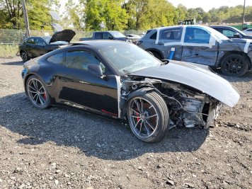 2020 porsche 911 CARRERA 4S in Black - Front Three-Quarter View - BidGoDrive Inventory