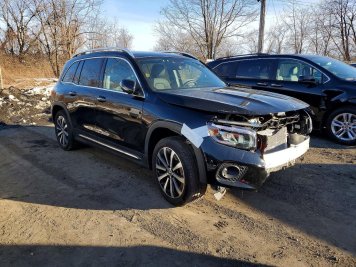 2023 mercedes-benz glb-250 4MATIC in Blue - Front Three-Quarter View - BidGoDrive Inventory