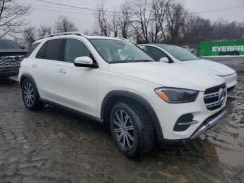 2025 mercedes-benz gle-350 4matic in White - Front Three-Quarter View - BidGoDrive Inventory
