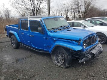 2024 jeep gladiator  in Blue - Front Three-Quarter View - BidGoDrive Inventory