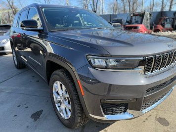 2023 jeep grand-cherokee LIMITED in Gray - Front Three-Quarter View - BidGoDrive Inventory