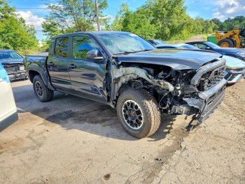 2024 toyota tacoma TRD OFF-ROAD in Black - Front Three-Quarter View - BidGoDrive Inventory