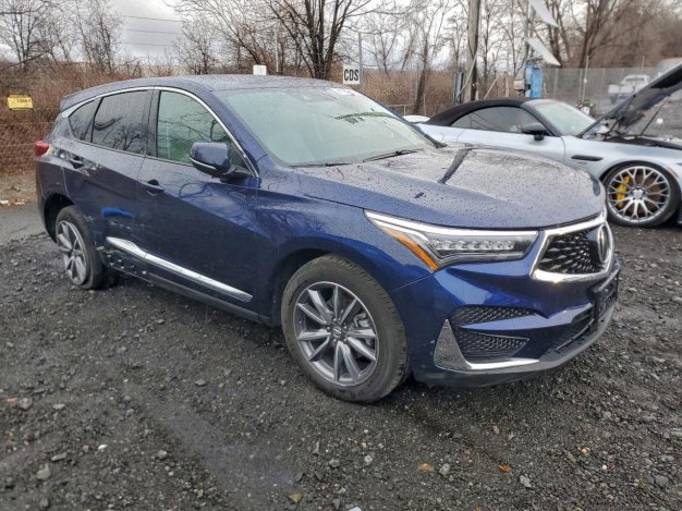 2021 Acura RDX TECHNOLOGY в Blue - вид спереди под углом - Инвентарь BidGoDrive