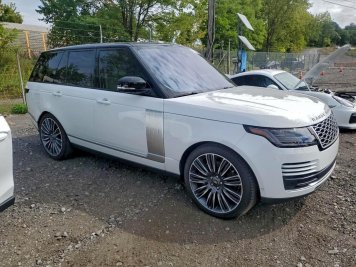 2022 land-rover range-rover WESTMINSTER EDITION in White - Front Three-Quarter View - BidGoDrive Inventory