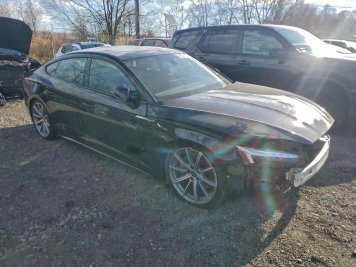 2025 audi a5 PREMIUM 45 in Black - Front Three-Quarter View - BidGoDrive Inventory