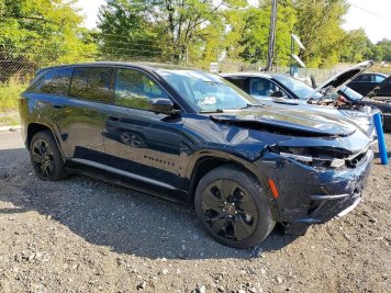 2024 jeep wagoneer S LAUNCH EDITION in Blue - Front Three-Quarter View - BidGoDrive Inventory