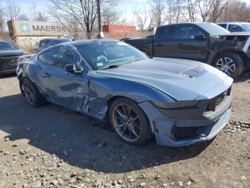 2024 ford mustang DARK HORSE in Blue - Front Three-Quarter View - BidGoDrive Inventory